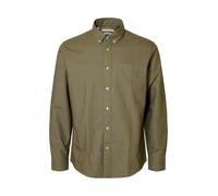 Selected Regrick Oxford Flex Long Sleeve Shirt Verde S Uomo