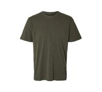 SELECTED HOMME Slhaspen Slub SS O-Neck Tee Noos T-Shirt, Notte Foresta, S Uomo