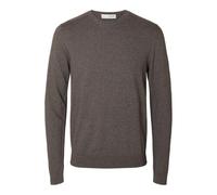 Selected - Maglione lavorato girocollo grigio scuro L