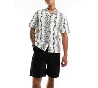 Selected Homme - Pantaloncini ampi neri in ripstop-Nero M