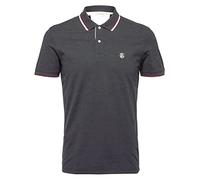 SELECTED HOMME Polo da uomo vestibilità regolare, asfalto, L