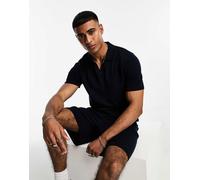 Selected Homme - Polo in maglia blu navy in coordinato XXL