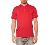 SELECTED HOMME Shdaro Ss Embroidery Polo Noos Maglia Uomo, Rosso (True Red), Large
