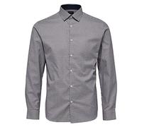 SELECTED HOMME Shdonenew-Mark Shirt LS Noos Camicia Formale, Multicolore (Bright White Checks:Red/Navy/White), Small Uomo