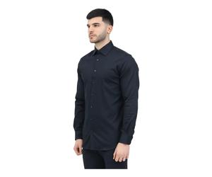 Selected Homme, ,Shirts ,Uomo ,Nero ,S Camicia a Maniche Lunghe Nera Moderna