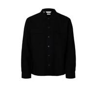 Selected Leroy Linen Blend Overshirt Nero M Uomo