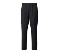 SELECTED HOMME Pantaloni con pieghe 'SLHLEROY' nero, Taglia 46