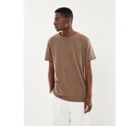 Selected Homme - SLHASPEN SLUB SS O-NECK TEE NOOS Marrone - Abbigliamento L Marrone
