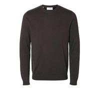 SELECTED HOMME Slhberg Crew Neck Noos Maglione Lavorato a Maglia, Torta al Cioccolato. Dettagli: Melange, XL Uomo