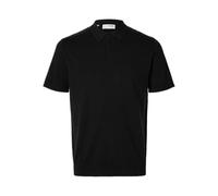 SELECTED HOMME Slhberg SS Knit Polo Noos, Nero, L Uomo