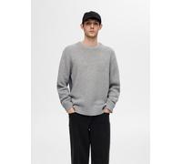 Selected Homme - Slhcody Ls Knit Relaxed Crew Neck Noos Grigio - Abbigliamento XXL Grigio