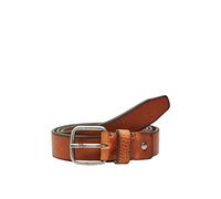 SELECTED HOMME Slhhenry Cintura in Pelle B Noos, Cognac, 90 Uomo