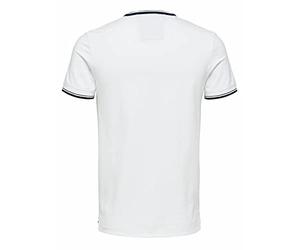SELECTED HOMME Slhnewseason SS Polo W Noos Uomo, Bianco Bright White, Small