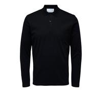 SELECTED HOMME SLHPARIS LS Polo B Noos 16075838, Nero (Black), S