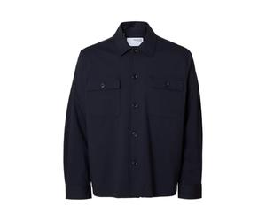 SELECTED HOMME Slhreg Lorent Bi-Stretch - Maglietta Oversize Noos, Zaffiro Scuro., L