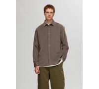 Selected Homme - Slhregowen-Cord Shirt Ls Noos Marrone - Abbigliamento L Marrone