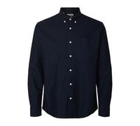SELECTED HOMME Slhregrick-Ox - Maglietta LS Noos, Sky Captain, S