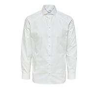 SELECTED HOMME Slhslimethan Shirt LS Cut Away B Noos Camicia, Bianco, XXL Uomo