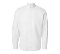Slhslimnew-Linen Shirt Ls W Noos by Selected Homme L Bianco