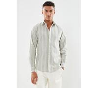 Selected Homme - Slhslimnew-Linen Shirt Ls W Noos Grigio - Abbigliamento XL Grigio