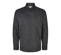 SELECTED HOMME SLHSLIMOWEN-Flannel Shirt LS Noos Camicia, Grigio Acciaio/Dettaglio: Solido, XXL Uomo