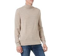 SELECTED HOMME Slhtown Merino Coolmax Knit Roll B Noos Maglione, Colore: Melange, M Uomo