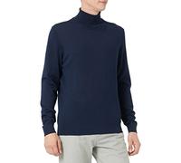 SELECTED HOMME Slhtown Merino Coolmax Knit Roll B Noos Maglione, Navy Blazer/Dettaglio: Melange, XXL Uomo