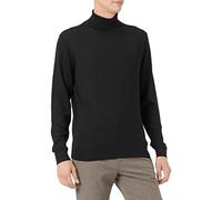 SELECTED HOMME Slhtown Merino Coolmax Knit Roll B Noos Maglione, Nero, XL Uomo