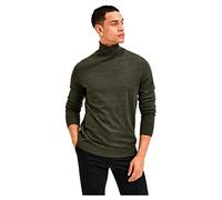 SELECTED HOMME Slhtown Merino Coolmax Knit Roll B Noos Maglione, Night/Dettaglio: Melange, M Uomo