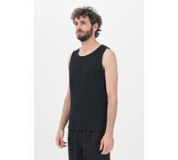 SELECTED HOMME T-shirt Uomo Nero T-shirt senza maniche Canotta a costine Autunno