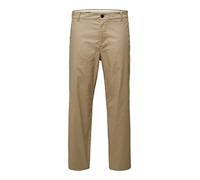 SELECTED HOMME WHITE Slhloose-Salford 220 Flex Pants W Noos Pantaloni, Cincillà, 29W x 32L Uomo