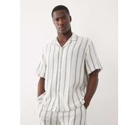 Selected - in 100% cotone testurizzato a righe blu in coordinato XL