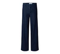 Selected - Jeans a vita alta in denim blu scuro W26 L32