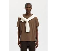 SELECTED Maglietta 'Aspen' marrone Uomo SELECTED XXL