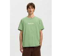 SELECTED Maglietta crema / mela Uomo SELECTED S