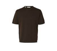 SELECTED Maglietta in maglia SLHTORINO marrone | XXL
