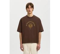 Selected - T-shirt color felce-Marrone L