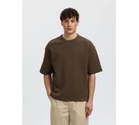 SELECTED Maglietta marrone scuro Uomo SELECTED XL