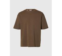 SELECTED Maglietta marrone Uomo SELECTED L