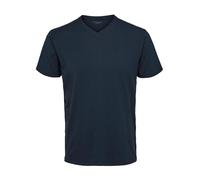 T-shirt Selected maniche corte Collo V Newpima Bleu XL