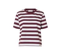 SELECTED Maglietta 'SLFESSENTIAL' melanzana / bianco Donna SELECTED S