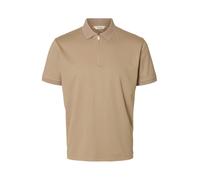 Selected Fave Short Sleeve Polo Beige S Uomo