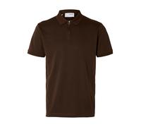 SELECTED Maglietta 'SLHFave' cioccolato Uomo SELECTED XL cioccolato