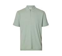 Selected Fave Structure Polo Short Sleeve Polo Verde XL Uomo