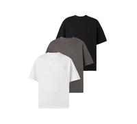 SELECTED Maglietta 'SLHLOSCAR' grigio / nero / bianco Uomo SELECTED XL