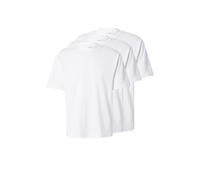 Selected Oscar Loose Fit Short Sleeve T-shirt 3 Units Bianco S Uomo