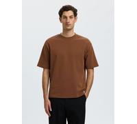 SELECTED Maglietta 'SLHOscar' marrone Uomo SELECTED M