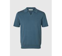 Selected - Polo blu miraggio XL