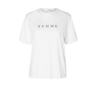 SELECTED FEMME Maglietta 'VILJA' nero / bianco, Taglia XL