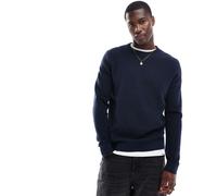 Selected Maglia a girocollo Ross Structure – lavorazione nido d'ape 100% cotone Blu M